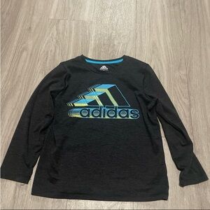 Adidas Kids Black Long Sleeve Shirt